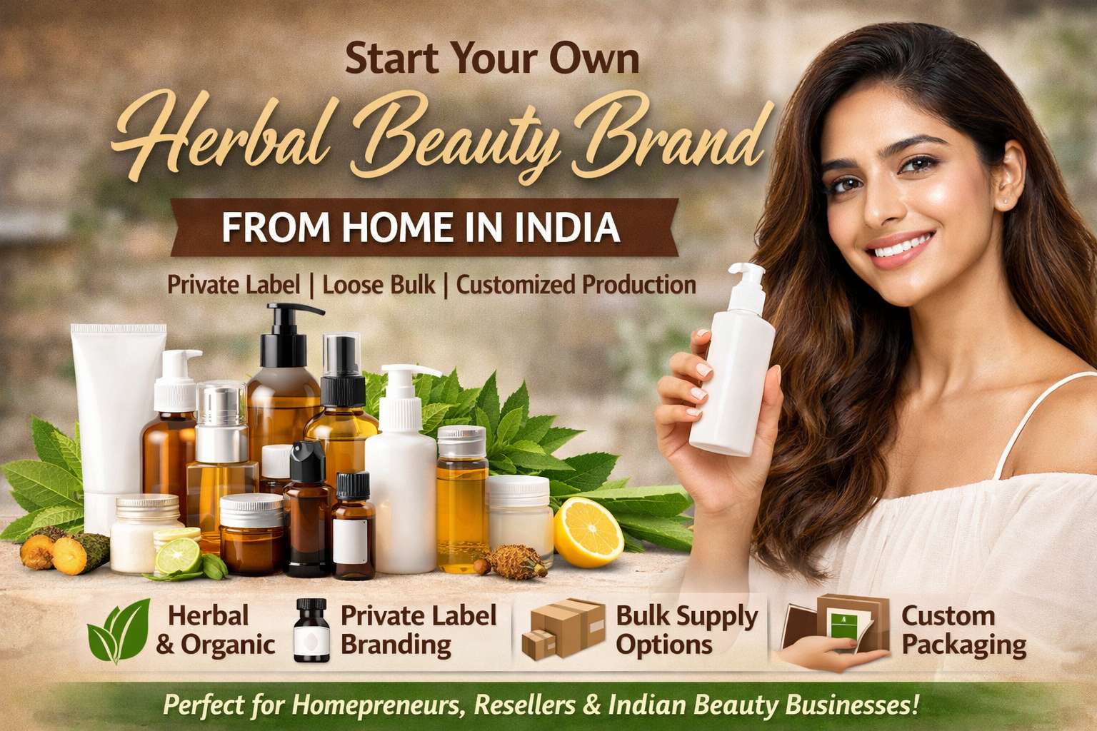 Start Your Own Beauty Brand from Home: A Smart Business Opportunity for Indian Women